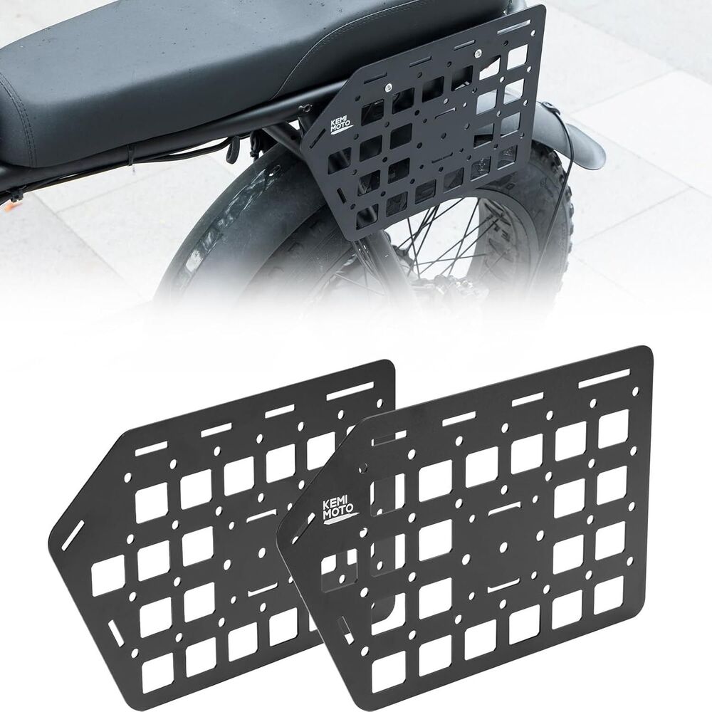 KEMIMOTO Motorcycle Side Racks Saddlebag Carrier Storage Luggage Super73 10lbs